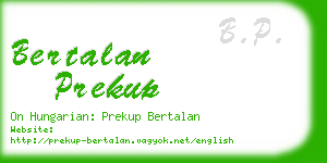 bertalan prekup business card